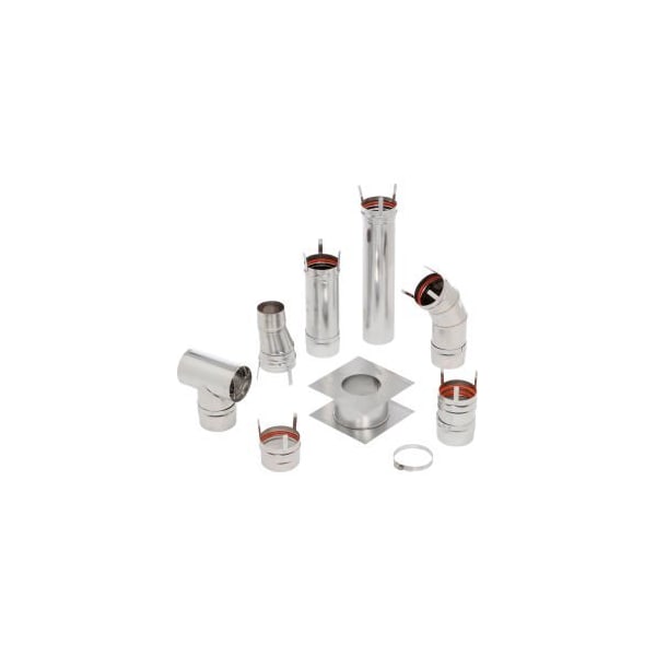 Enerco Group HeatStar 4" Horizontal Stainless Steel Vent Kit F102860 Category III Venting F102860 - main